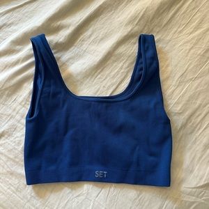 Set Active Blue Bra Top, Size Small